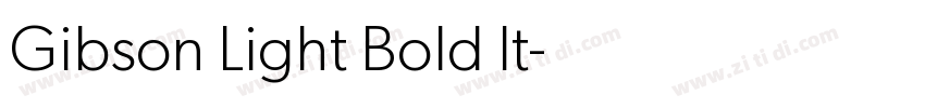 Gibson Light Bold It字体转换